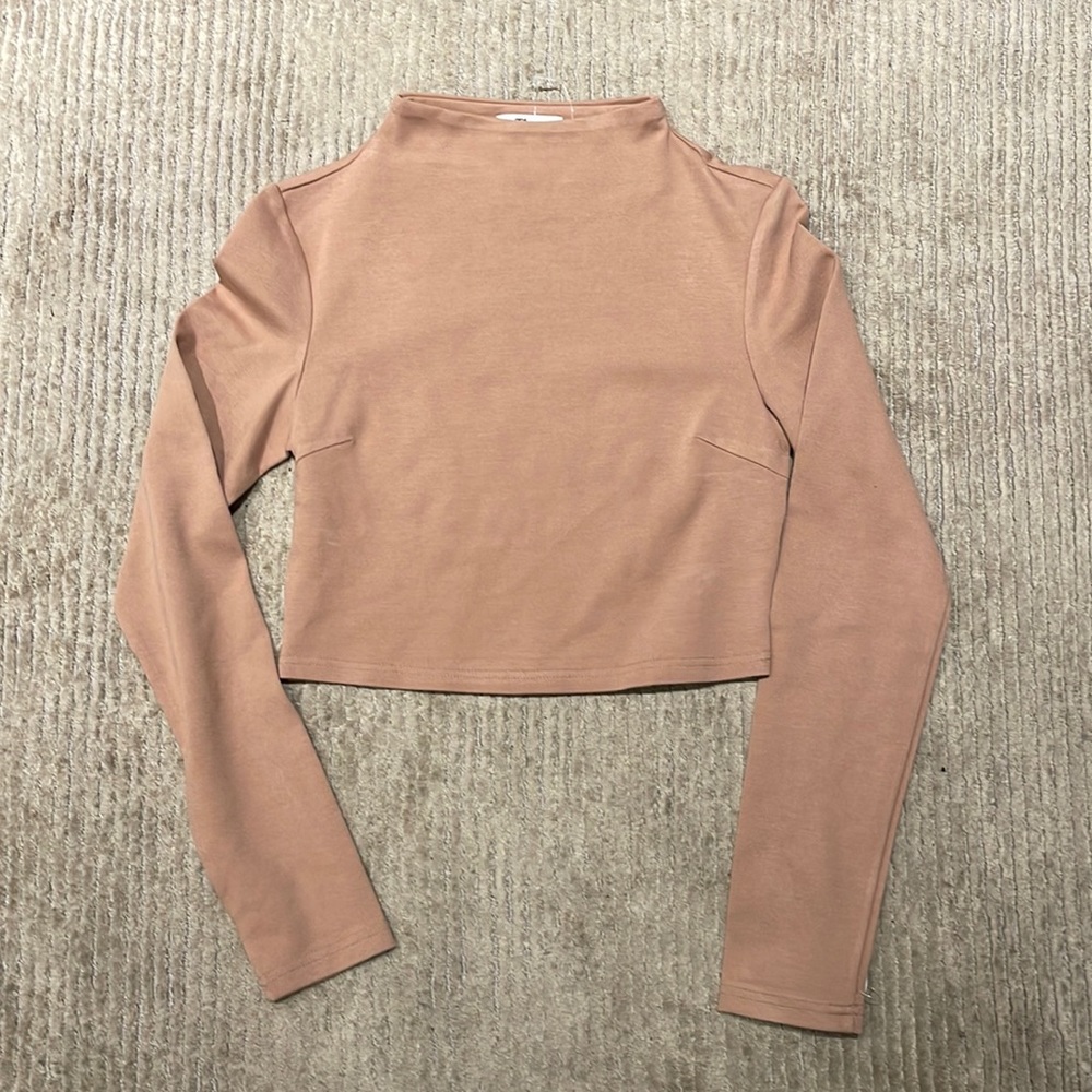 Tiger Mist tan long sleeve top